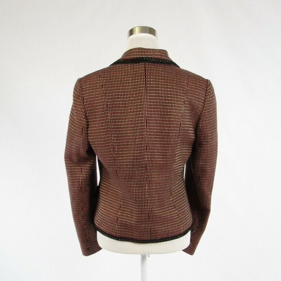 Perry Ellis red white plaid jacket 8 - Picture 7 of 8